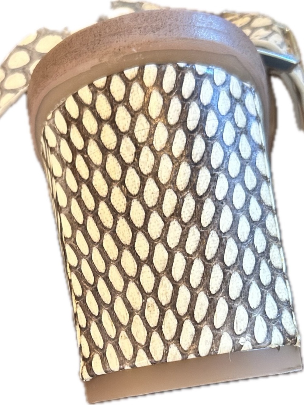 SARTO By Franco Sarto Rache 2 Snake-Print Block Heel Sandals - Picture 9 of 11